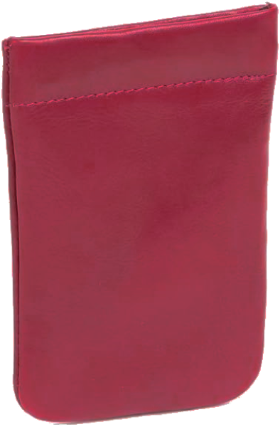 Schnappschlüsseltasche Schlüsselglocke LEAS in Echt-Leder, cherry
